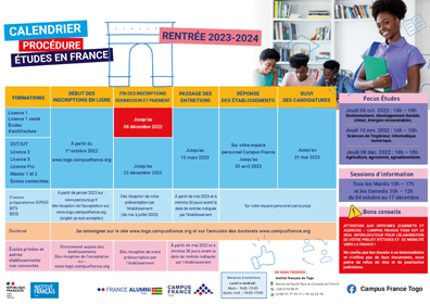 Calendrier Campus France 2022 2023 Cameroun Image To U   Calendrier Procédure  CF Web Titre 